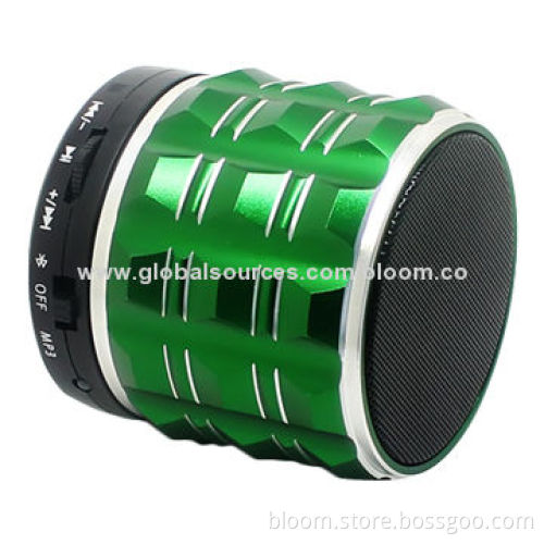 Handsfree Portable Bluetooth Speaker with Aux Input Jack, Made of Aluminum MaterialNew